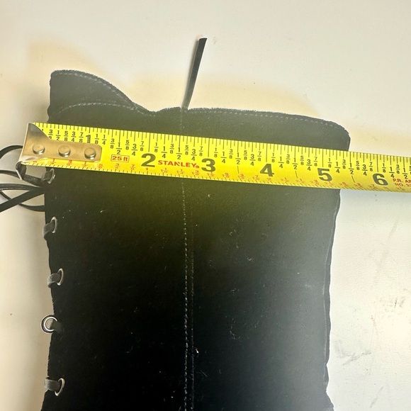 CHARLES DAVID Women's “Loretta” Black Velvet Pointy Toe Lace-Up Boots US 9/EU40 - Picture 15 of 15